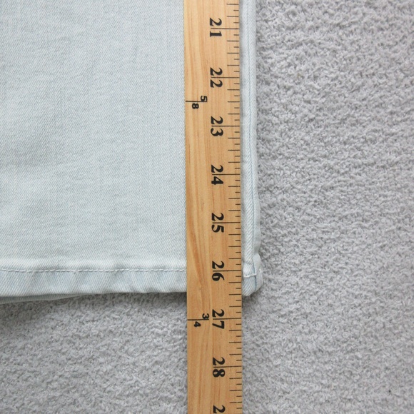 Gloria Vanderbilt Womens Wide Leg Crop Jeans 18 Light Blue 5 Pocket Denim Casual - Picture 6 of 14